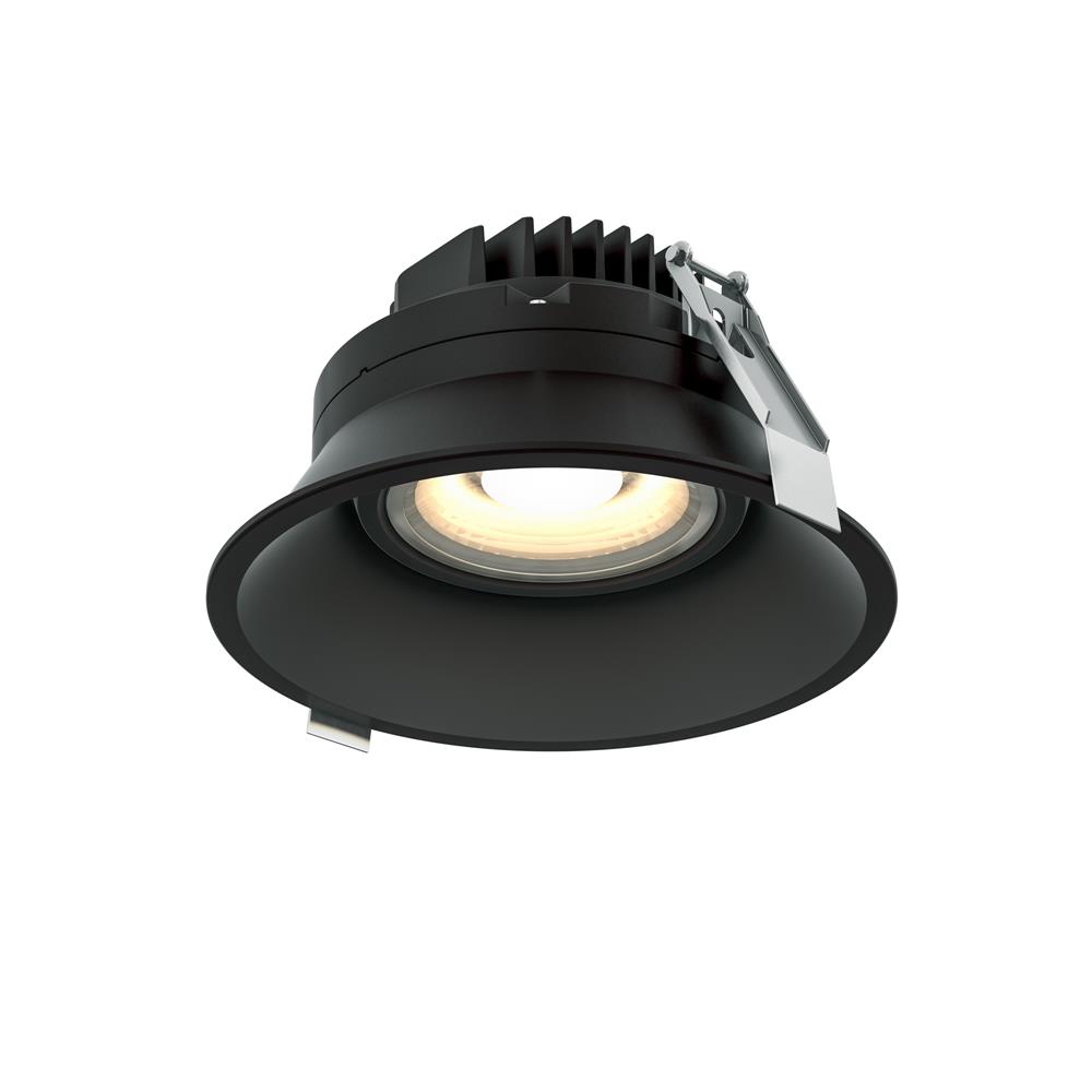 Dals Lighting RGM6-3K-BK 6 Inch Round Indoor/Outdoor Regressed Gimbal Down Light in Black