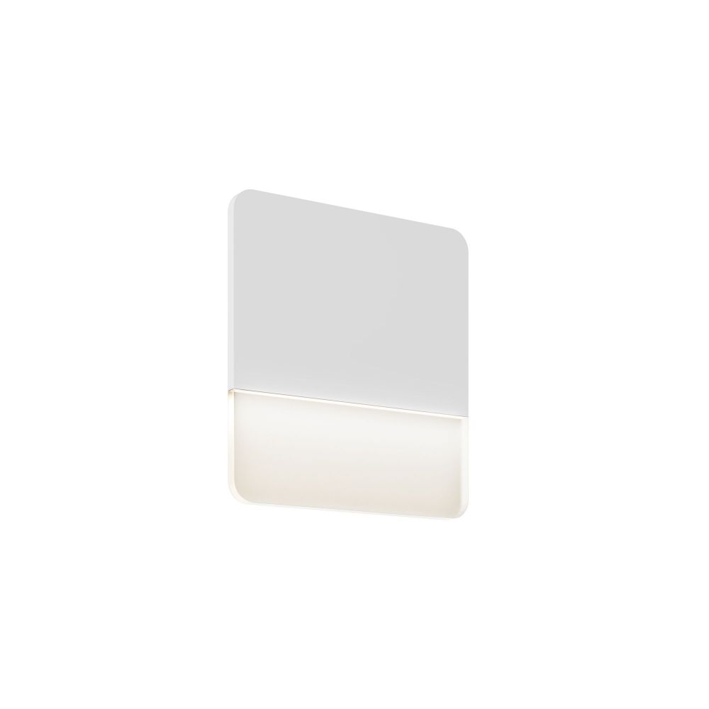 Dals Lighting SQS10-3K-WH 10 Inch Square Ultra Slim Wall Sconce in White