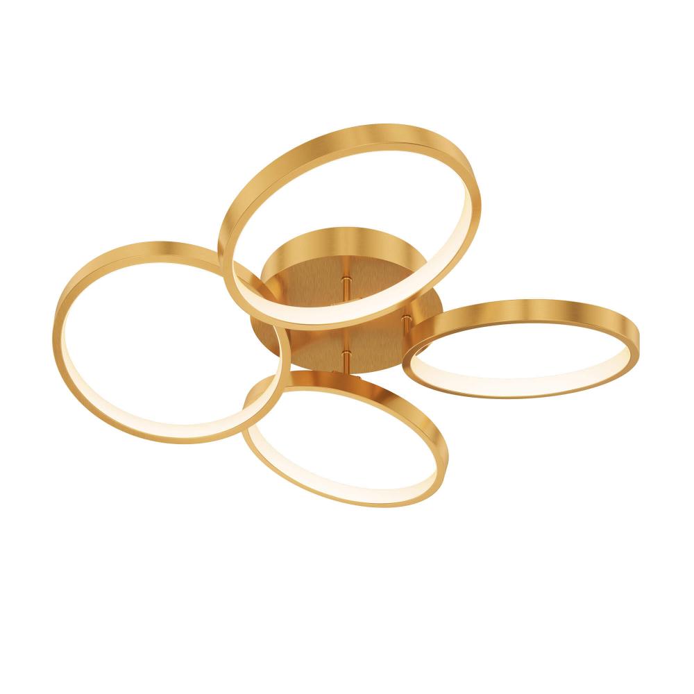 Dals Lighting CCFM-CC-GD 4-ring flush mount, 5CCT - Gold