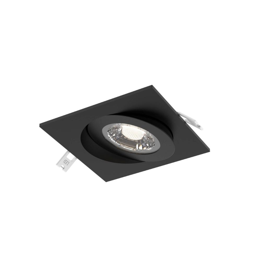 Dals Lighting FGM4SQ-CC-BK Multi CCT Flat Square LED Recessed Gimbal - Black