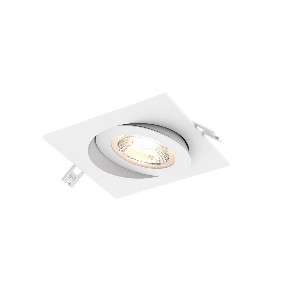 Dals Lighting FGM4SQ-CC-WH Multi CCT Flat Square LED Recessed Gimbal - White
