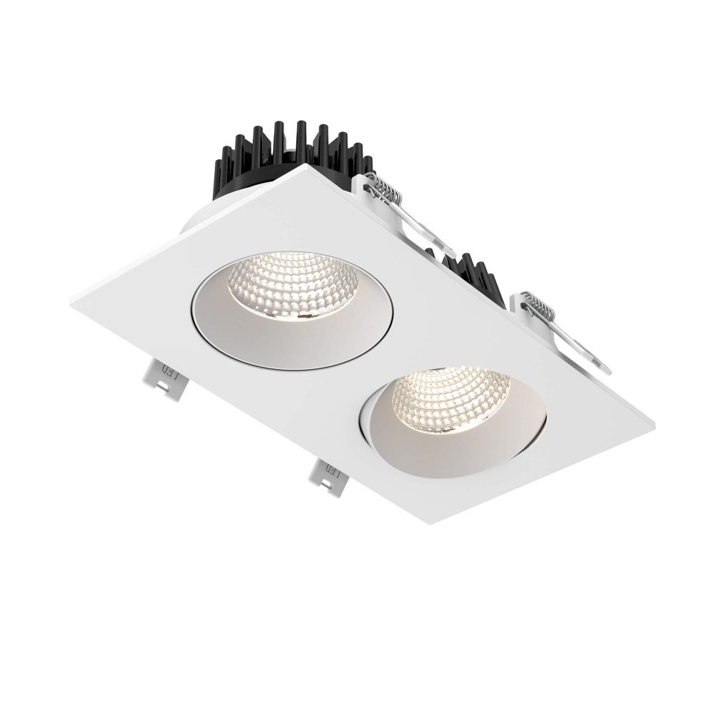 Dals Lighting GBR35-CC-DUO-WH Double Gbr35 Recessed 5 Cct in White