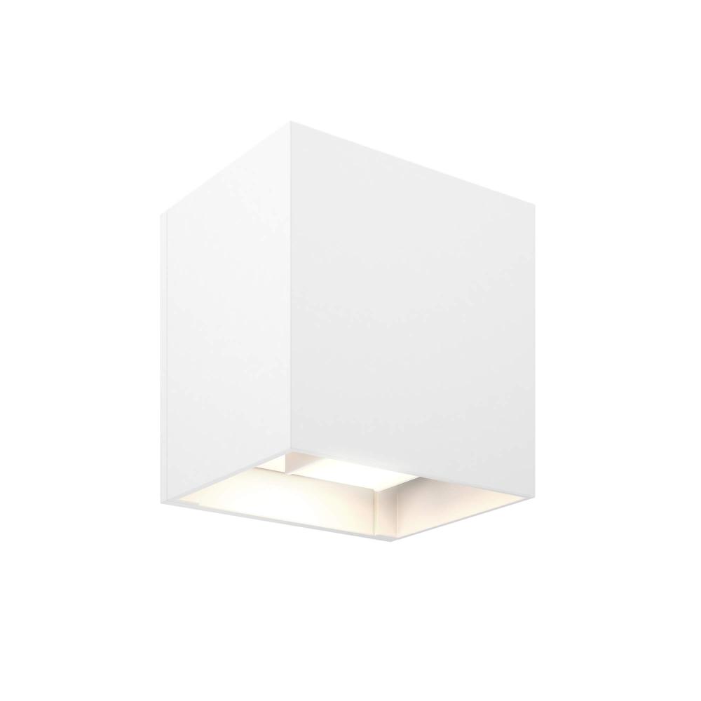 Dals Lighting LEDWALL-G-CC-WH Square adjustable up and down 5CCT LED wall sconce - White