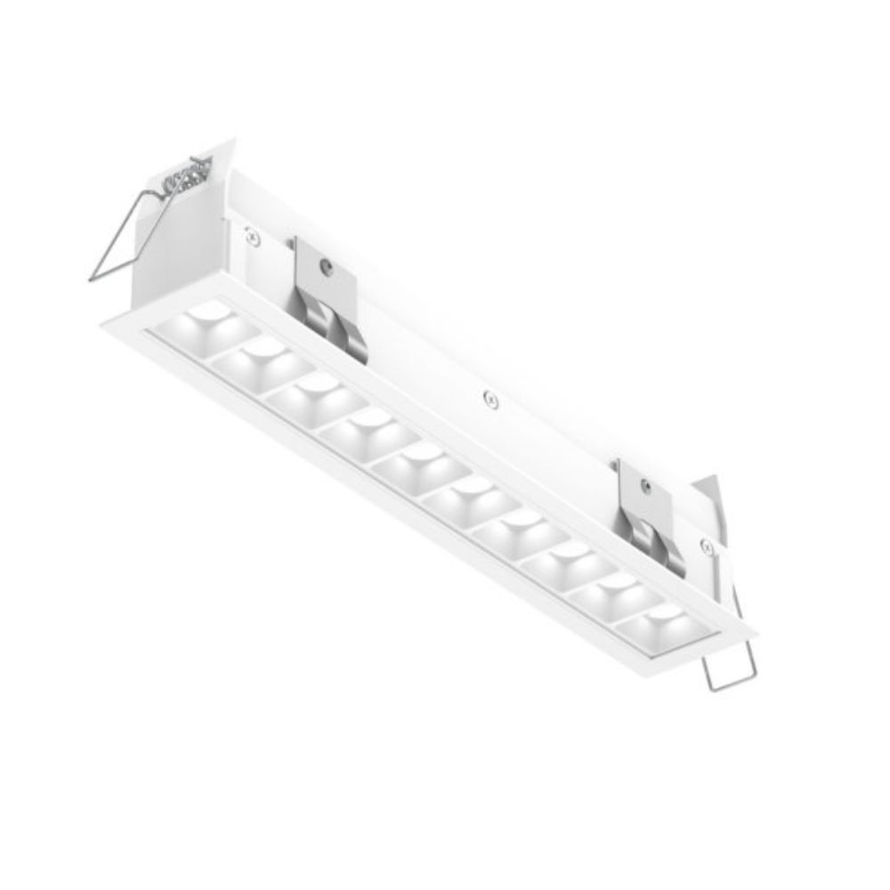 Dals Lighting MSL10-CC-AWH Recessed 5cct Linear With 10 Mini Spot Lights in White