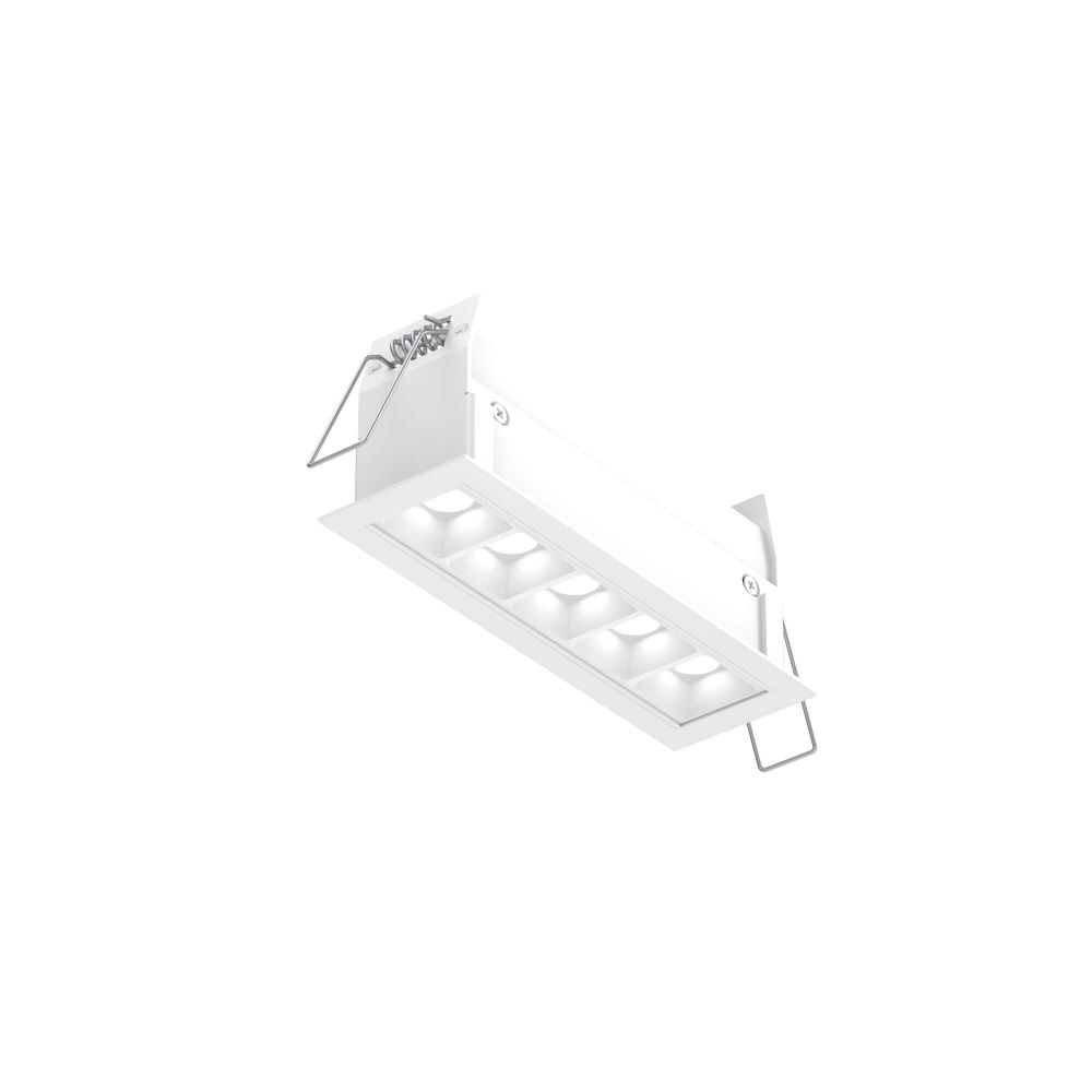 Dals Lighting MSL5-CC-AWH Recessed Linear With 5 Mini Spot Lights Cct in White