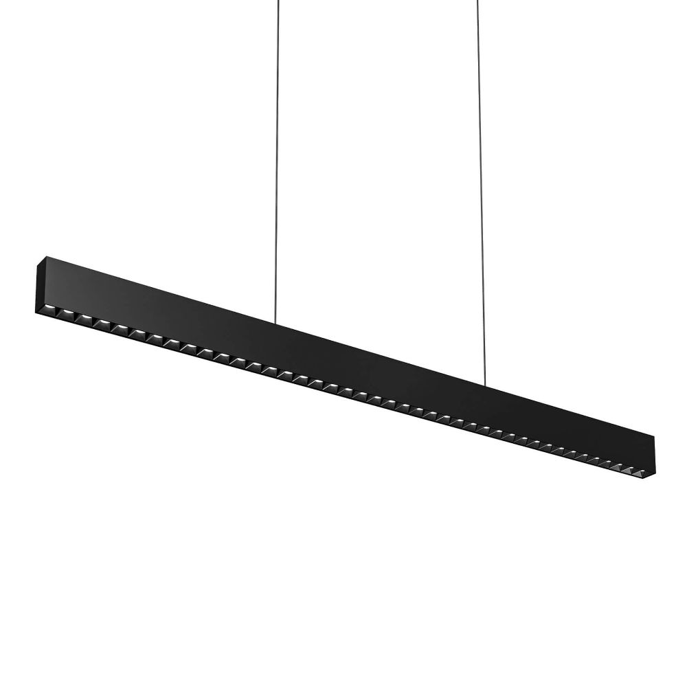 Dals Lighting MSLPD48-CC-BK Linear With 42 Spot Lights Cct in Black