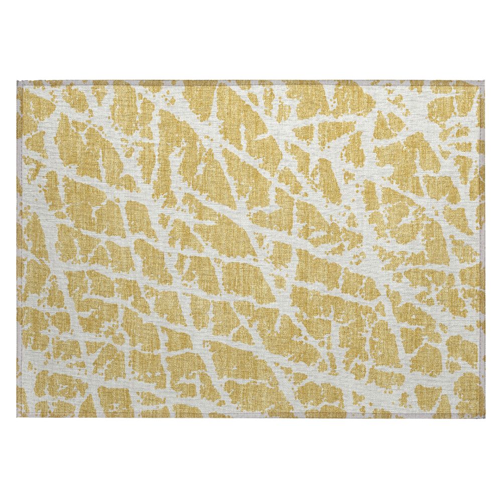 Dalyn Rugs ACN501 Machine Washable Indoor/Outdoor Chantille ACN501 Gold 1