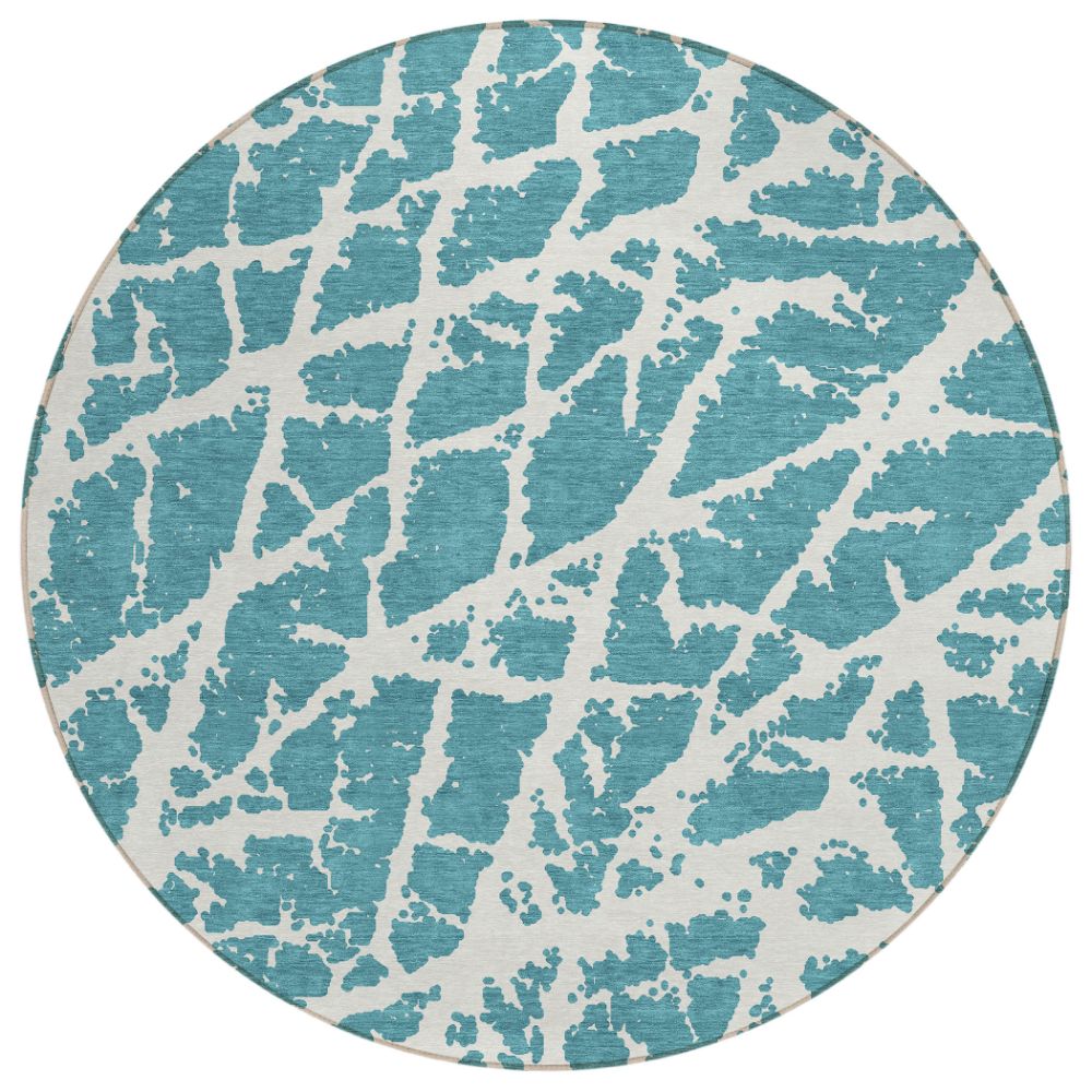 Dalyn Rugs ACN501 Machine Washable Indoor/Outdoor Chantille ACN501 Teal 8