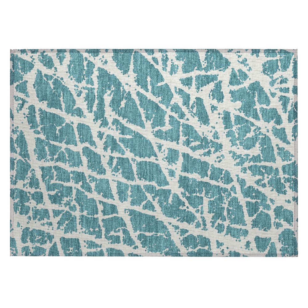 Dalyn Rugs ACN501 Machine Washable Indoor/Outdoor Chantille ACN501 Teal 1