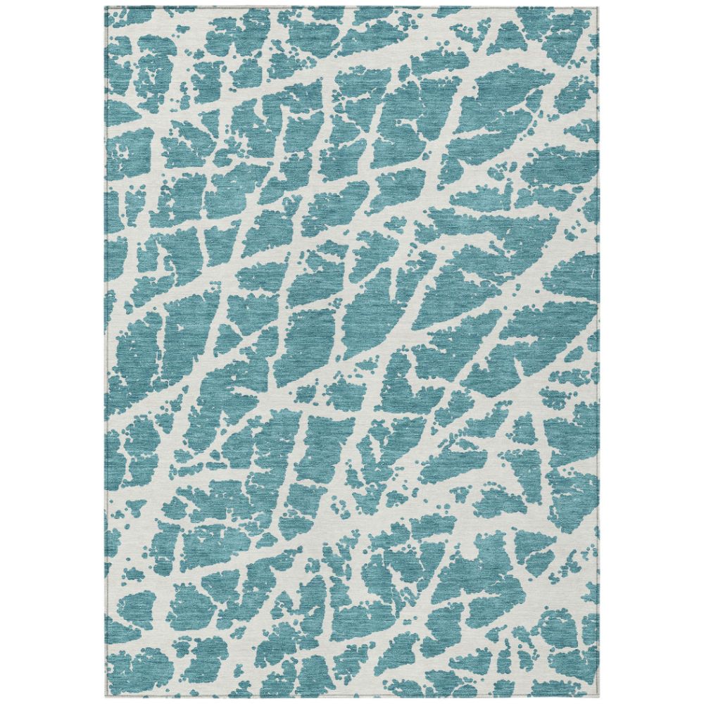 Dalyn Rugs ACN501 Machine Washable Indoor/Outdoor Chantille ACN501 Teal 3