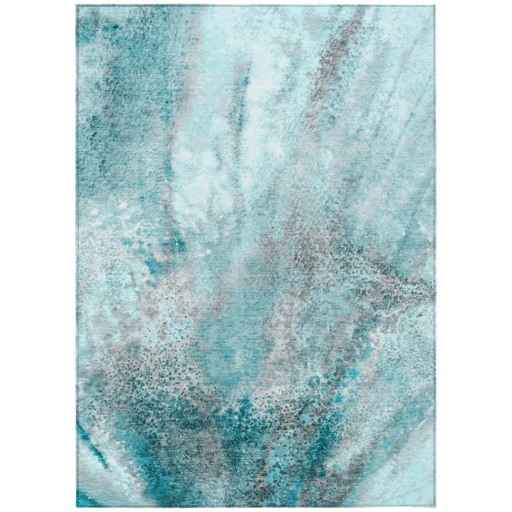 Dalyn Rugs ACN505 Machine Washable Indoor/Outdoor Chantille ACN505 Teal 8