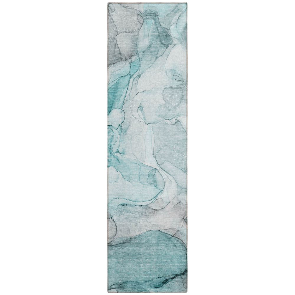 Dalyn Rugs ACN512 Machine Washable Indoor/Outdoor Chantille ACN512 Teal 2