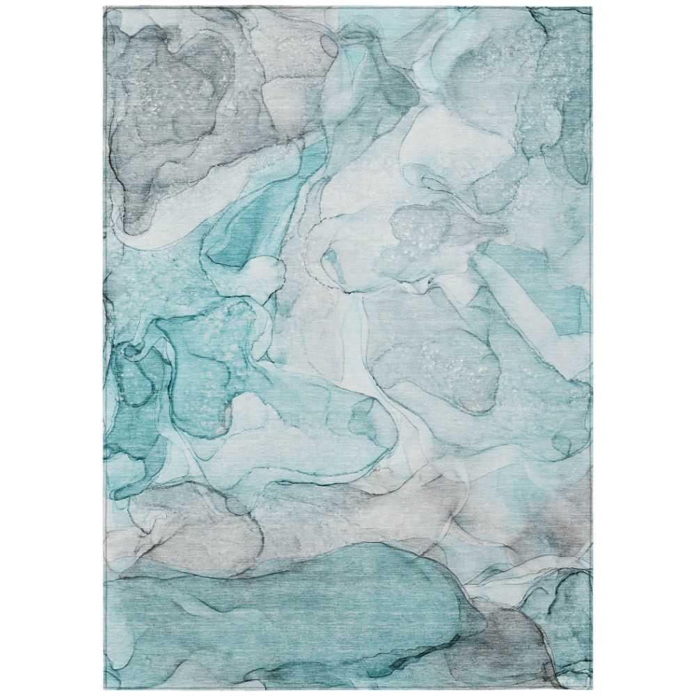 Dalyn Rugs ACN512 Machine Washable Indoor/Outdoor Chantille ACN512 Teal 10