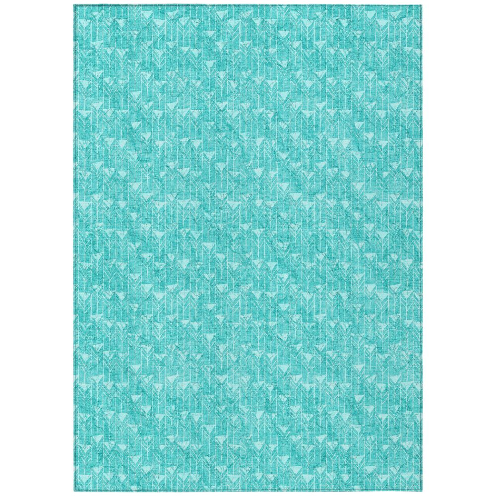 Dalyn Rugs ACN514 Machine Washable Indoor/Outdoor Chantille ACN514 Teal 5