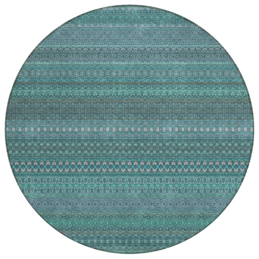 Dalyn Rugs ACN527 Machine Washable Indoor/Outdoor Chantille ACN527 Teal 8