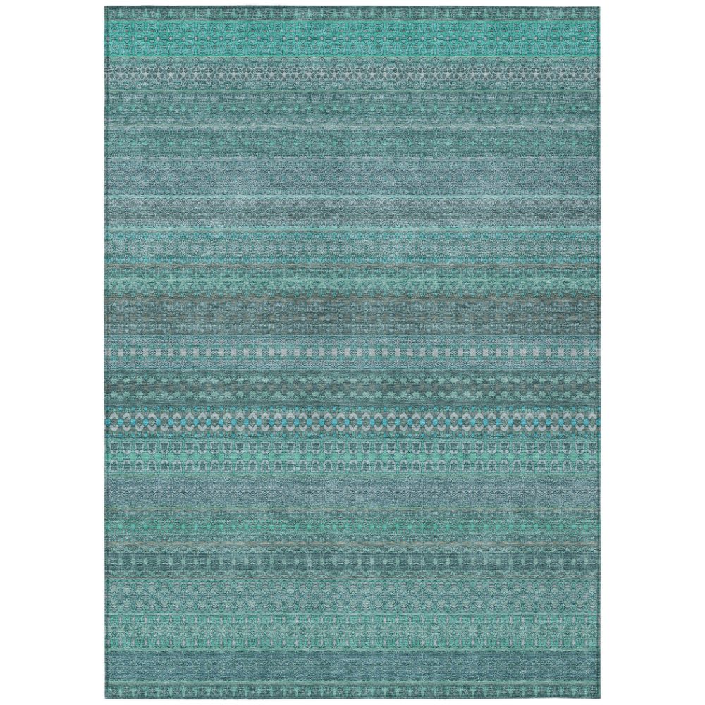 Dalyn Rugs ACN527 Machine Washable Indoor/Outdoor Chantille ACN527 Teal 10