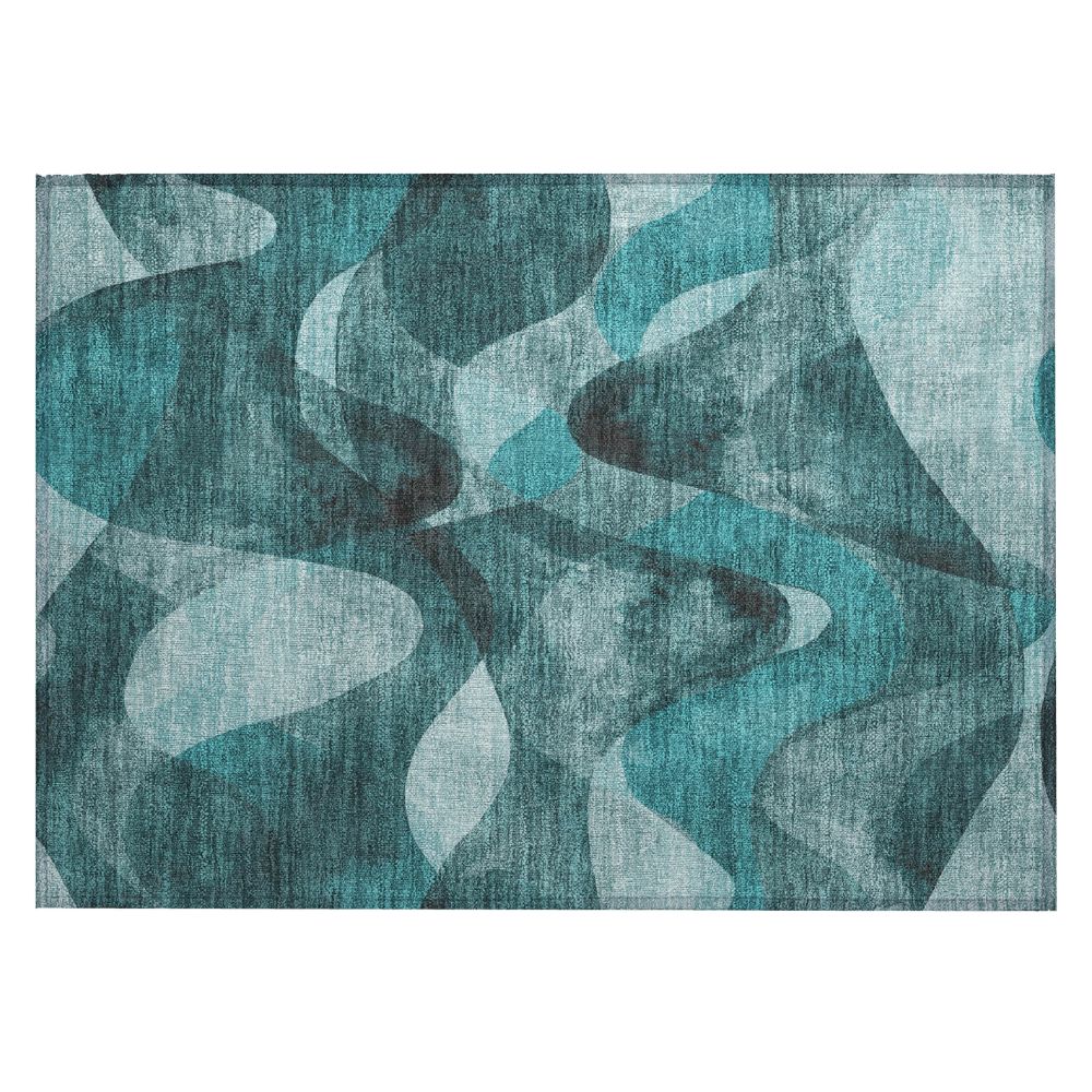 Dalyn Rugs ACN536 Machine Washable Indoor/Outdoor Chantille ACN536 Teal 1