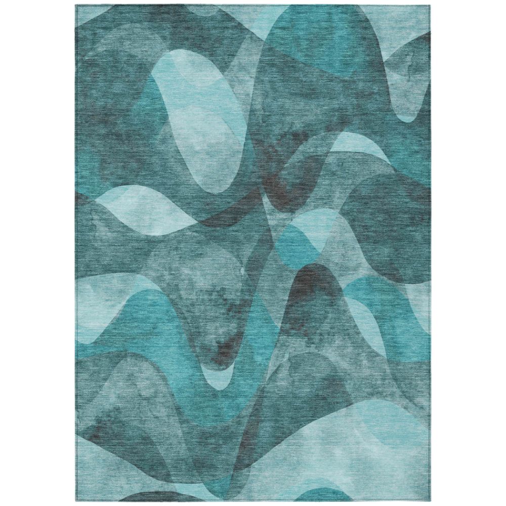Dalyn Rugs ACN536 Machine Washable Indoor/Outdoor Chantille ACN536 Teal 10