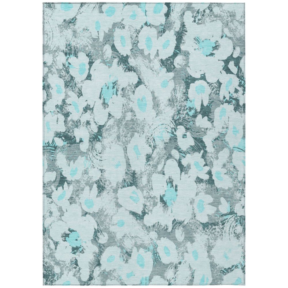 Dalyn Rugs ACN538 Machine Washable Indoor/Outdoor Chantille ACN538 Teal 10