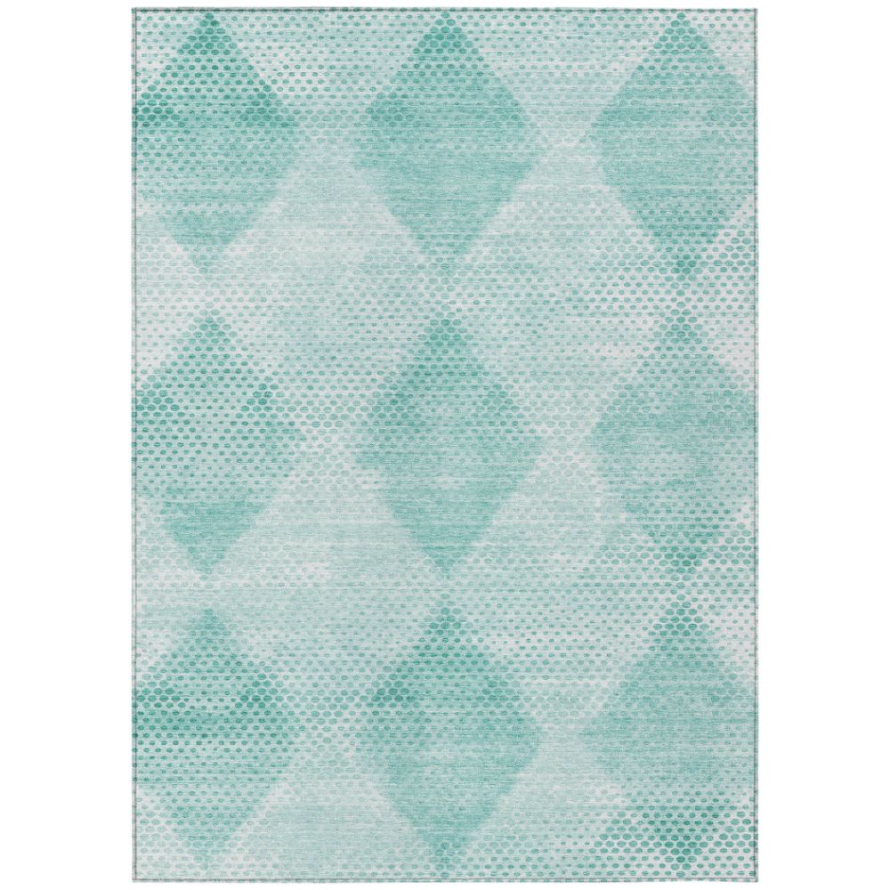 Dalyn Rugs ACN539 Machine Washable Indoor/Outdoor Chantille ACN539 Teal 5