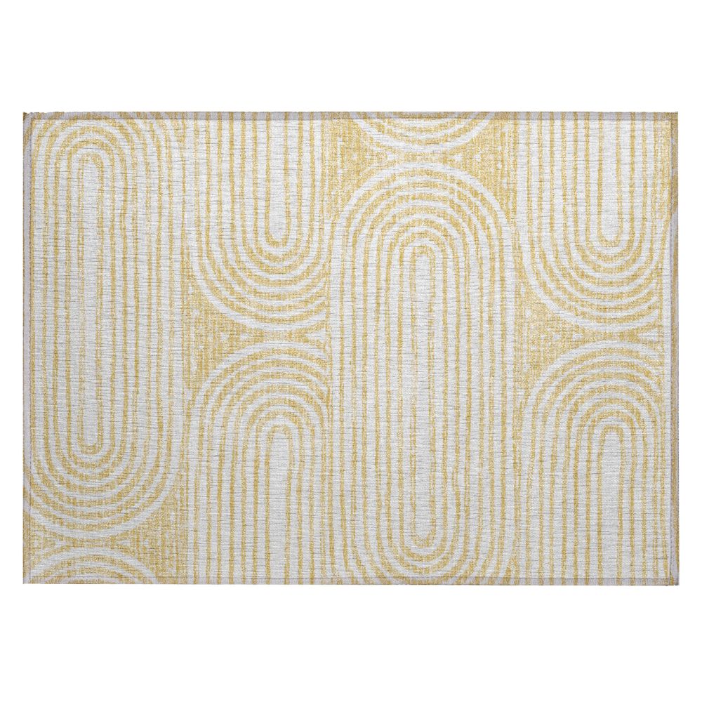 Dalyn Rugs ACN540 Machine Washable Indoor/Outdoor Chantille ACN540 Gold 1