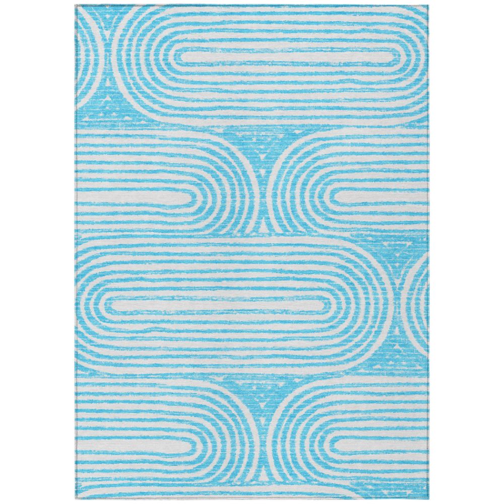 Dalyn Rugs ACN540 Machine Washable Indoor/Outdoor Chantille ACN540 Teal 10