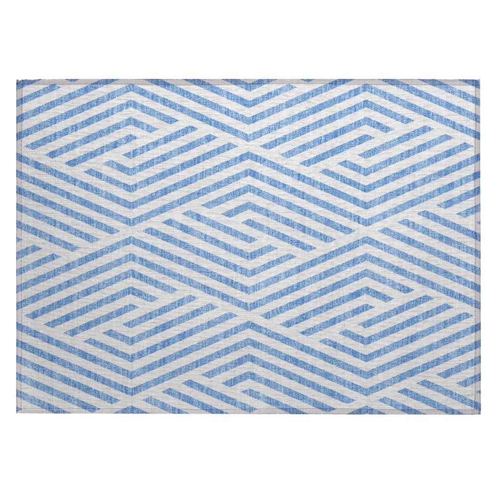 Dalyn Rugs ACN550 Machine Washable Indoor/Outdoor Chantille ACN550 Blue 1