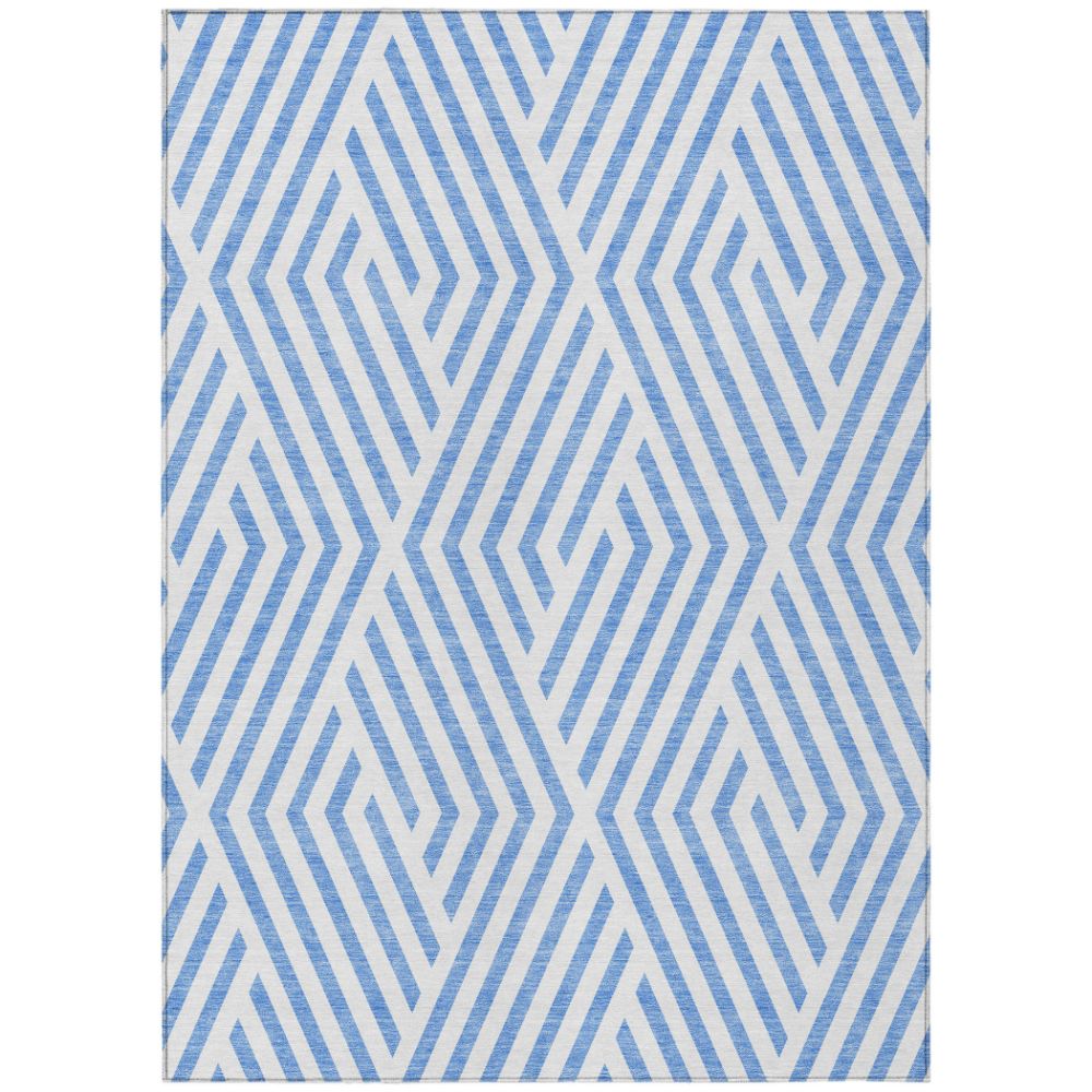 Dalyn Rugs ACN550 Machine Washable Indoor/Outdoor Chantille ACN550 Blue 5