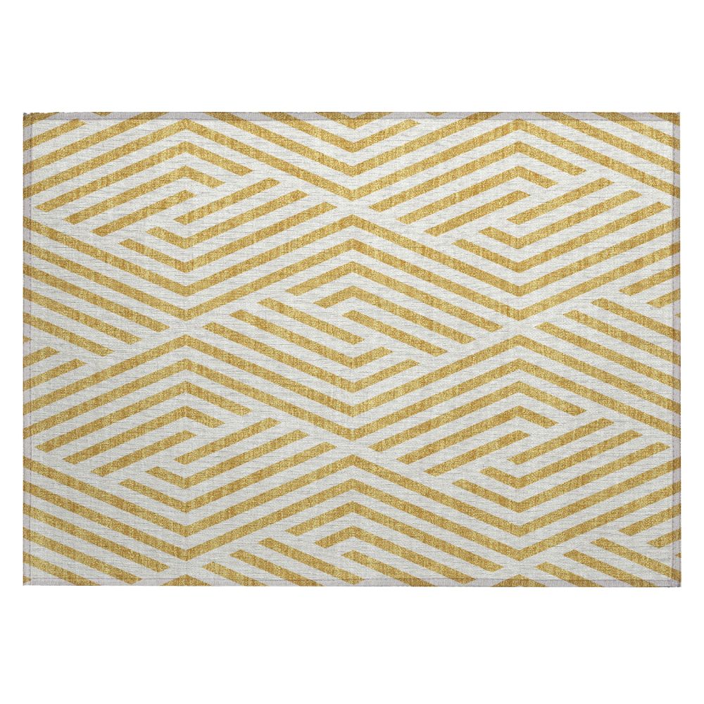 Dalyn Rugs ACN550 Machine Washable Indoor/Outdoor Chantille ACN550 Gold 1
