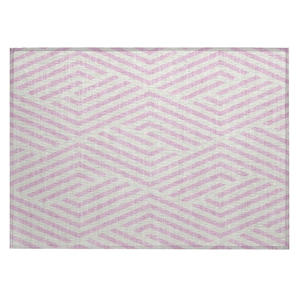 Dalyn Rugs ACN550 Machine Washable Indoor/Outdoor Chantille ACN550 Pink 1