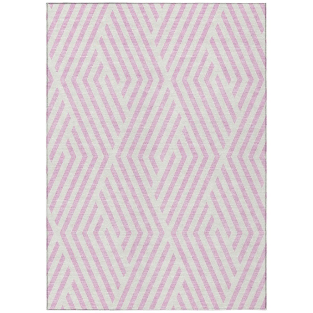 Dalyn Rugs ACN550 Machine Washable Indoor/Outdoor Chantille ACN550 Pink 5