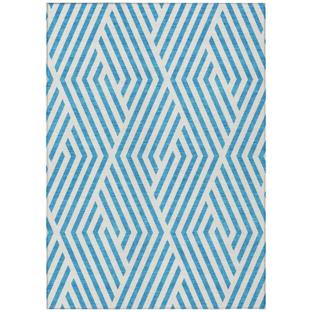 Dalyn Rugs ACN550 Machine Washable Indoor/Outdoor Chantille ACN550 Teal 10