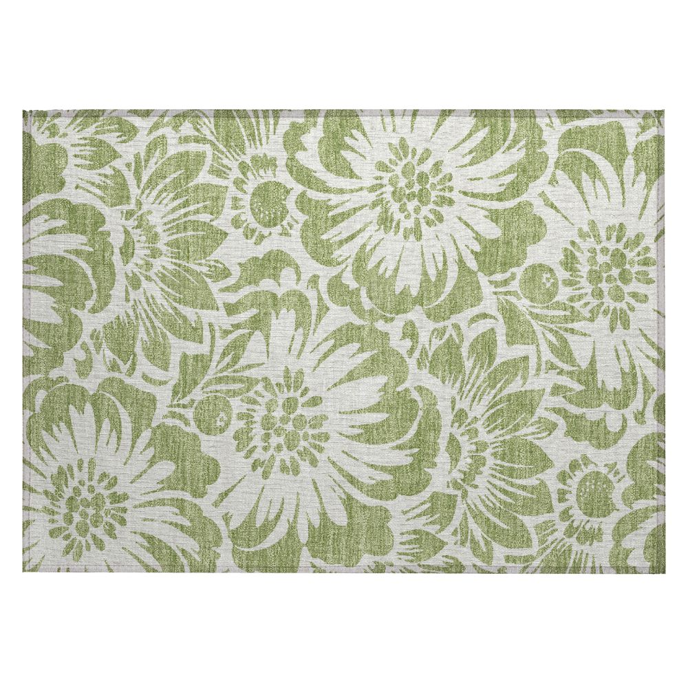 Dalyn Rugs ACN551 Machine Washable Indoor/Outdoor Chantille ACN551 Green 1
