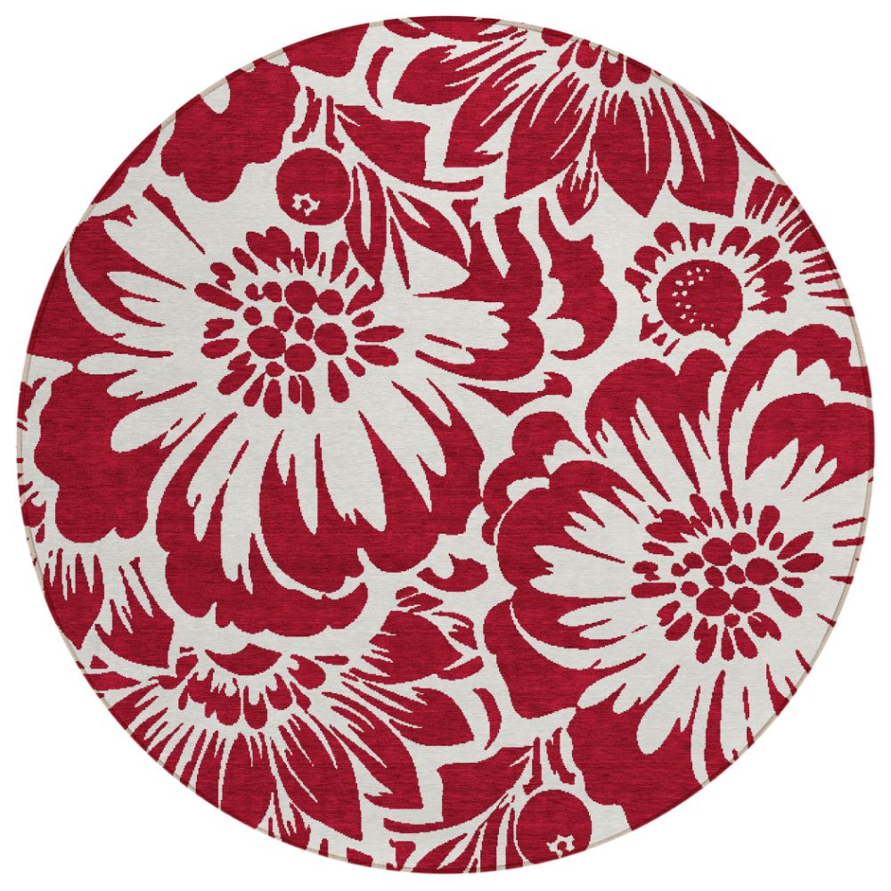 Dalyn Rugs ACN551 Machine Washable Indoor/Outdoor Chantille ACN551 Red 8