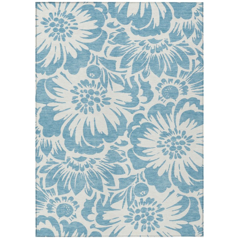 Dalyn Rugs ACN551 Machine Washable Indoor/Outdoor Chantille ACN551 Blue 5