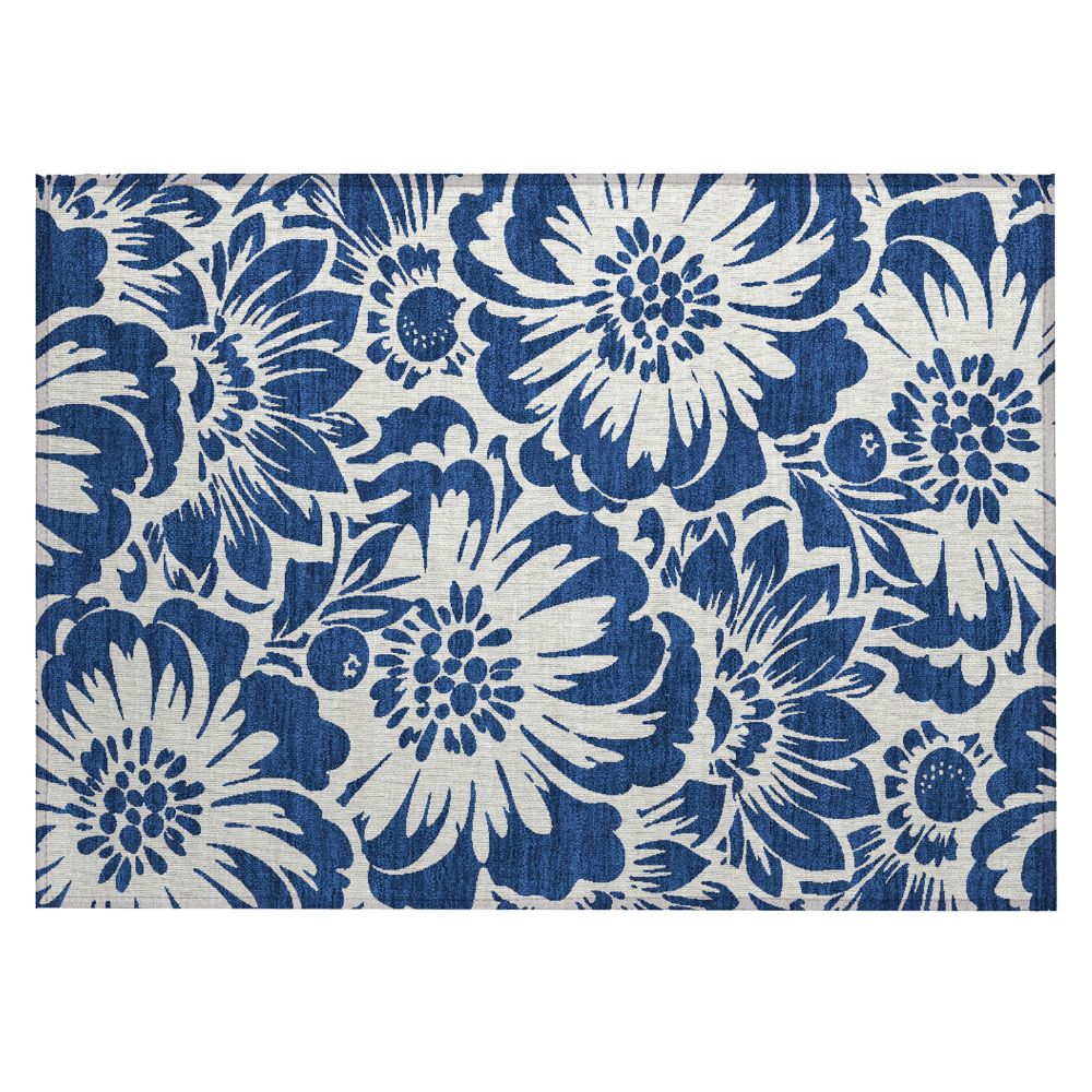 Dalyn Rugs ACN551 Machine Washable Indoor/Outdoor Chantille ACN551 Blue 1