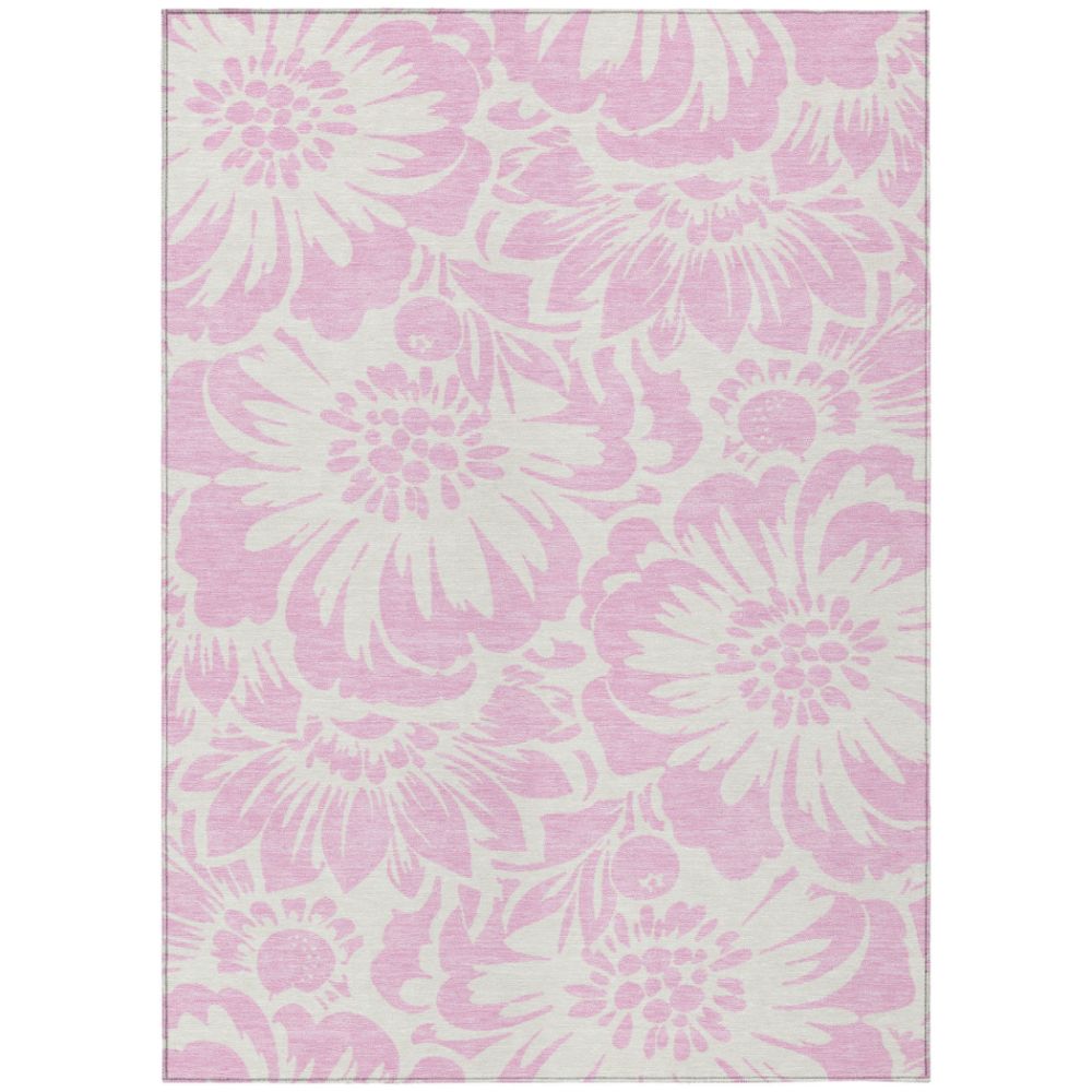 Dalyn Rugs ACN551 Machine Washable Indoor/Outdoor Chantille ACN551 Pink 10