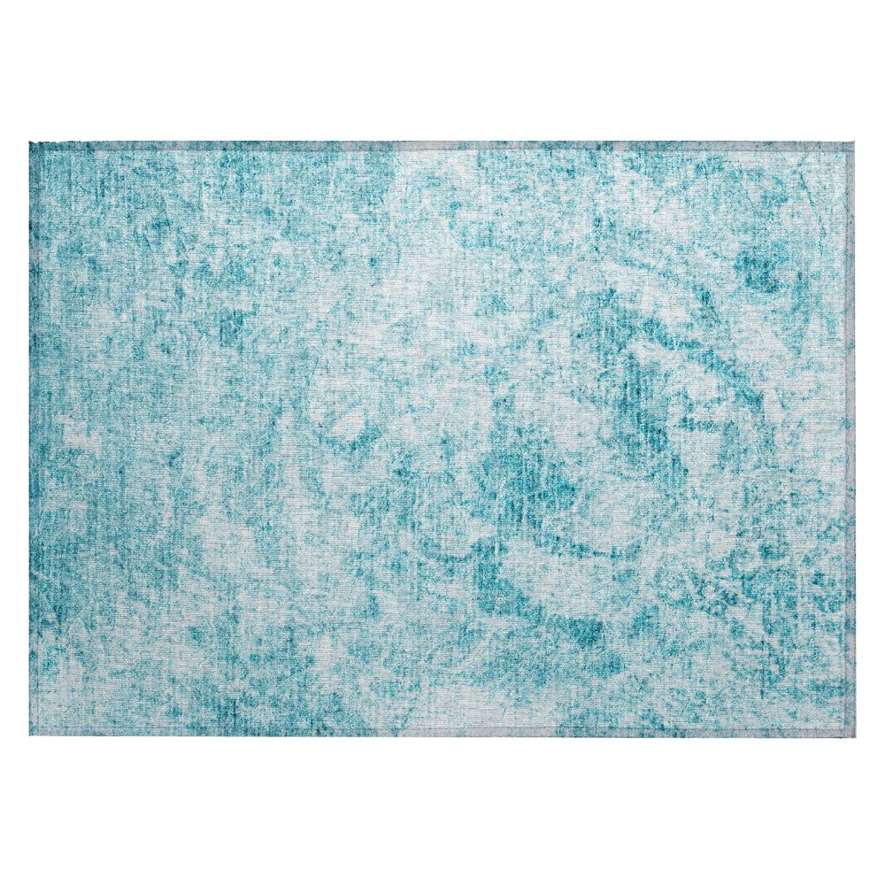 Dalyn Rugs ACN553 Machine Washable Indoor/Outdoor Chantille ACN553 Teal 1
