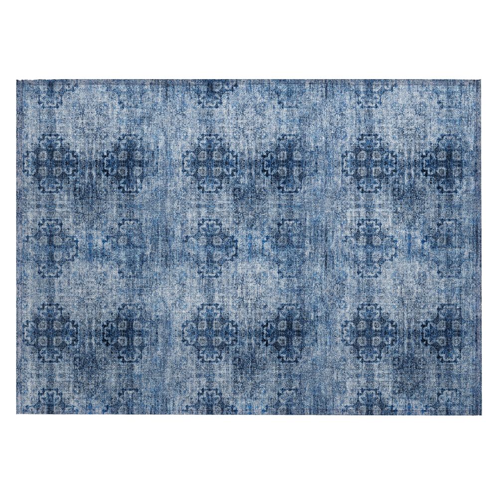 Dalyn Rugs ACN557 Machine Washable Indoor/Outdoor Chantille ACN557 Blue 1