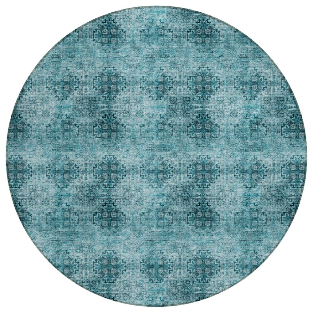 Dalyn Rugs ACN557 Machine Washable Indoor/Outdoor Chantille ACN557 Teal 8