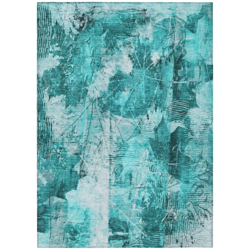 Dalyn Rugs ACN560 Machine Washable Indoor/Outdoor Chantille ACN560 Teal 10