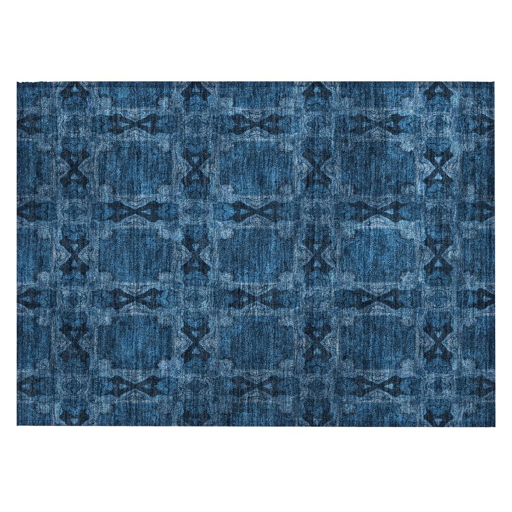 Dalyn Rugs ACN564 Machine Washable Indoor/Outdoor Chantille ACN564 Blue 1