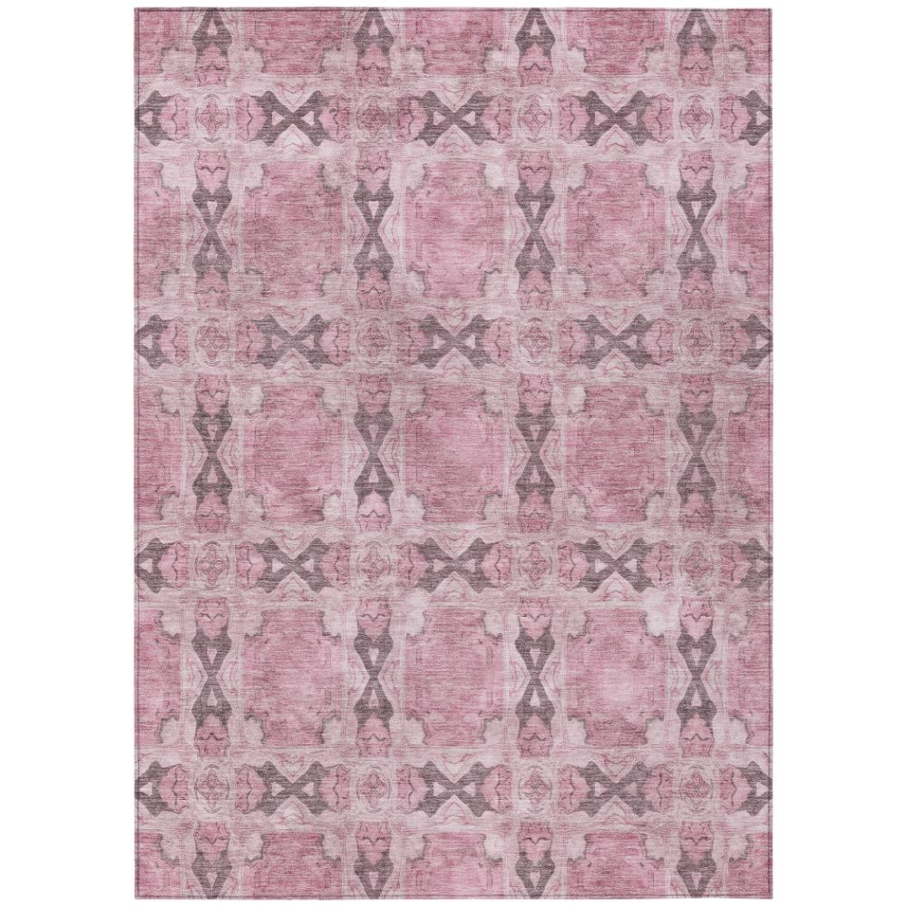 Dalyn Rugs ACN564 Machine Washable Indoor/Outdoor Chantille ACN564 Pink 2