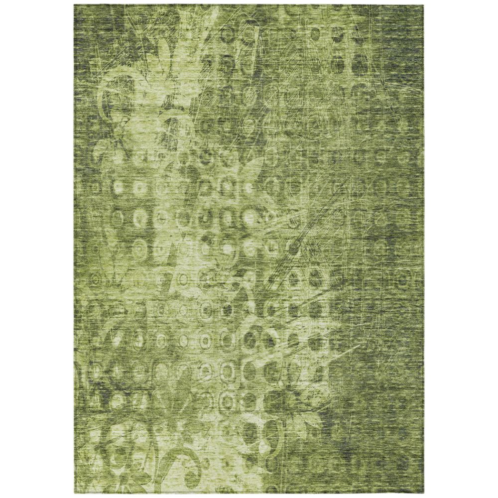 Addison Rugs ACN577 Machine Washable Indoor/Outdoor Chantille Olive 10