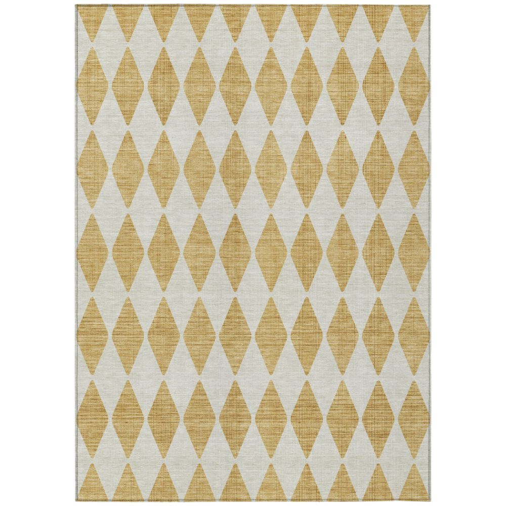 Addison Rugs ACN578 Machine Washable Indoor/Outdoor Chantille Gold 10