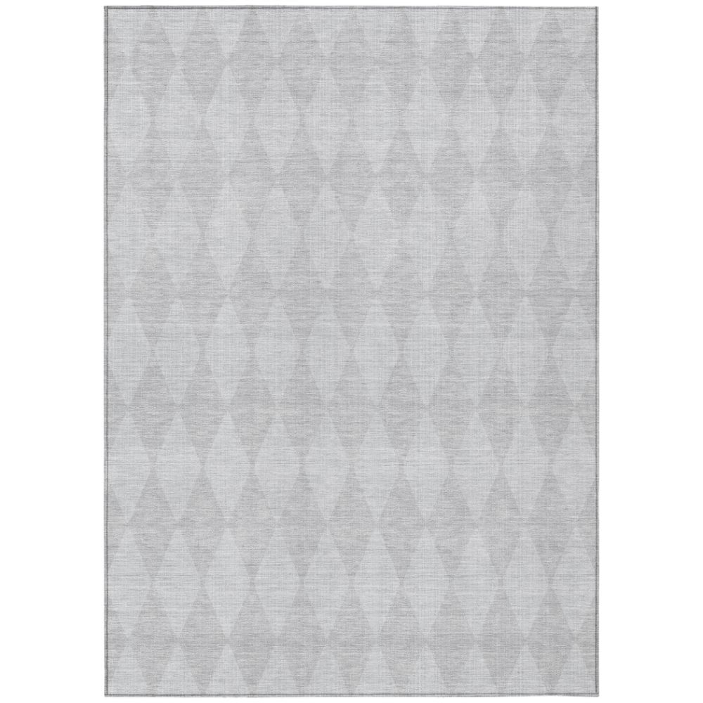 Addison Rugs ACN578 Machine Washable Indoor/Outdoor Chantille Pewter 10