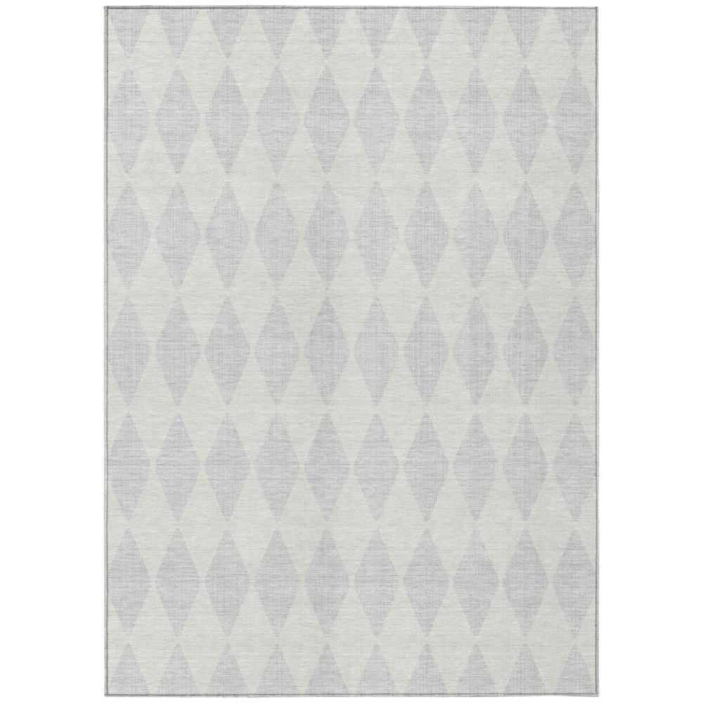 Addison Rugs ACN578 Machine Washable Indoor/Outdoor Chantille Silver 10