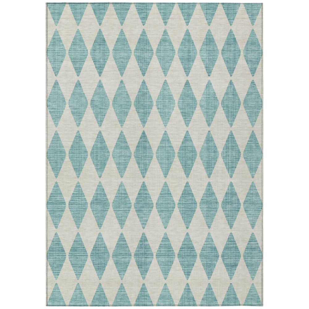 Addison Rugs ACN578 Machine Washable Indoor/Outdoor Chantille Teal 10