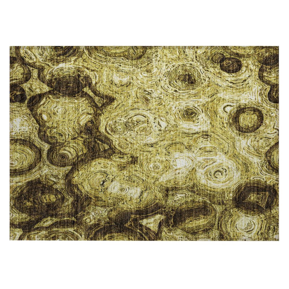 Addison Rugs ACN579 Machine Washable Indoor/Outdoor Chantille Gold 1