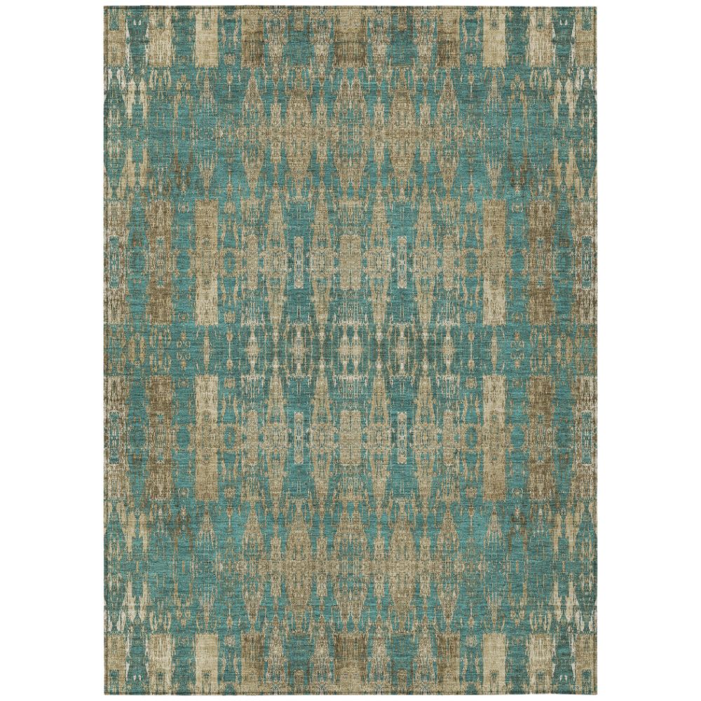Addison Rugs ACN580 Machine Washable Indoor/Outdoor Chantille Teal 10